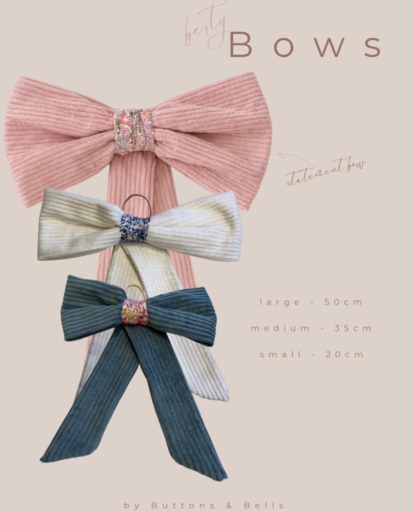 Liberty Fabric Bow Wall Decor