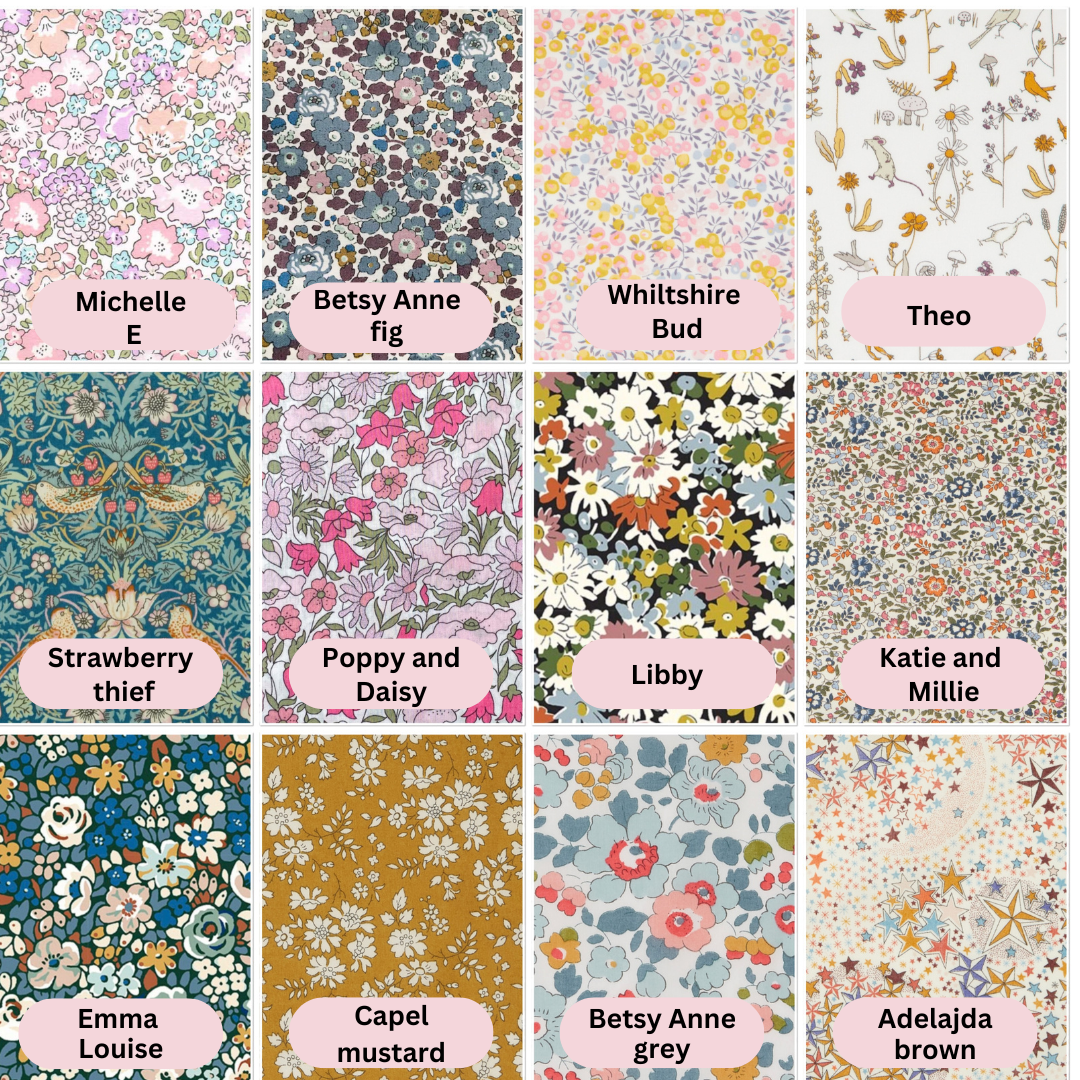 Liberty London fabric personalised letter