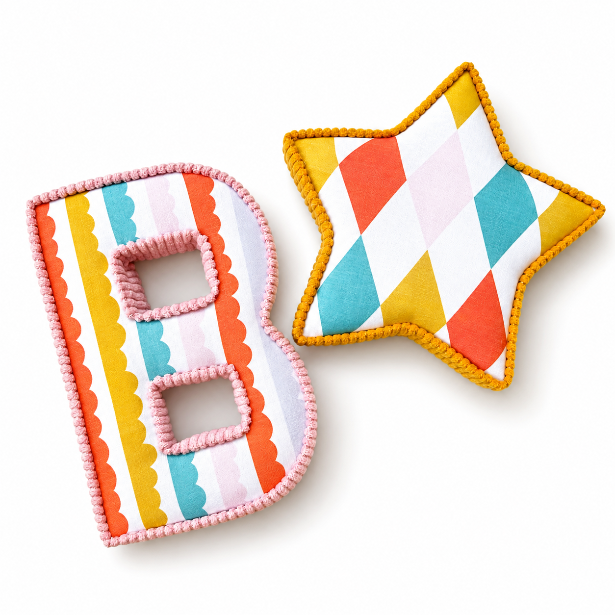 Fabric Heart and Stars