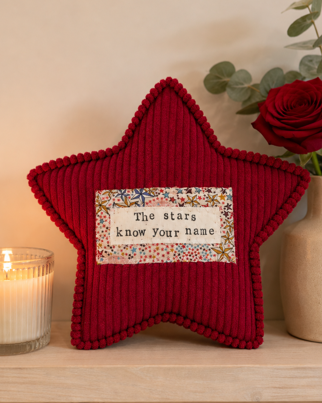 personalised fabric stars