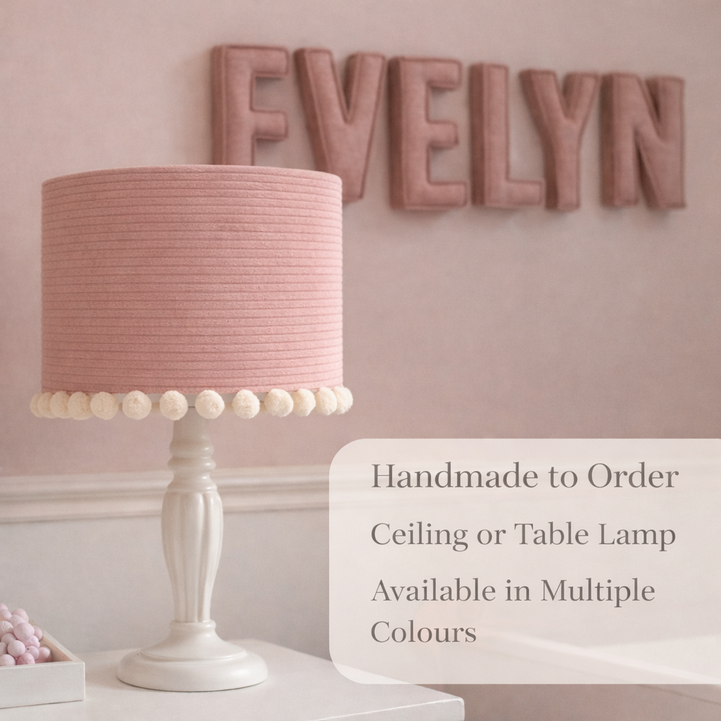 Corduroy lampshades.