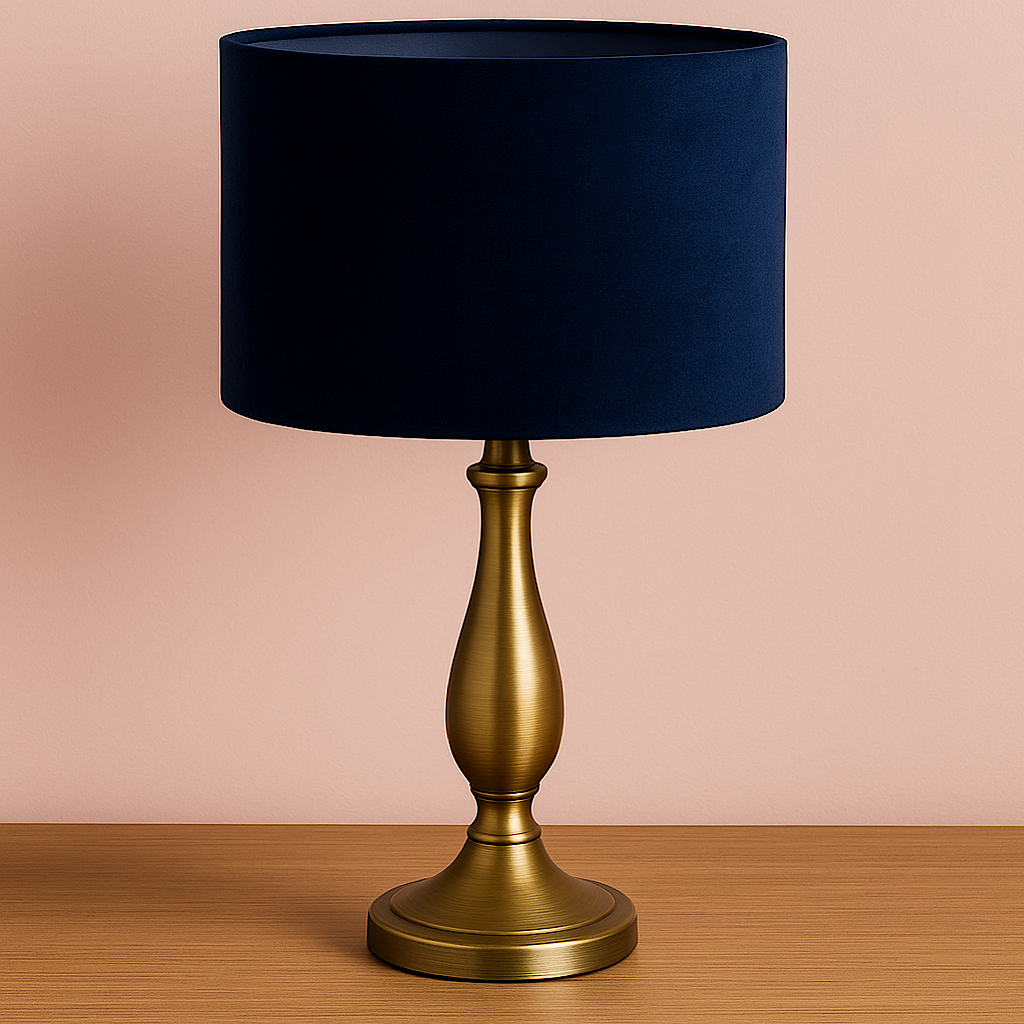 Velvet lampshades.
