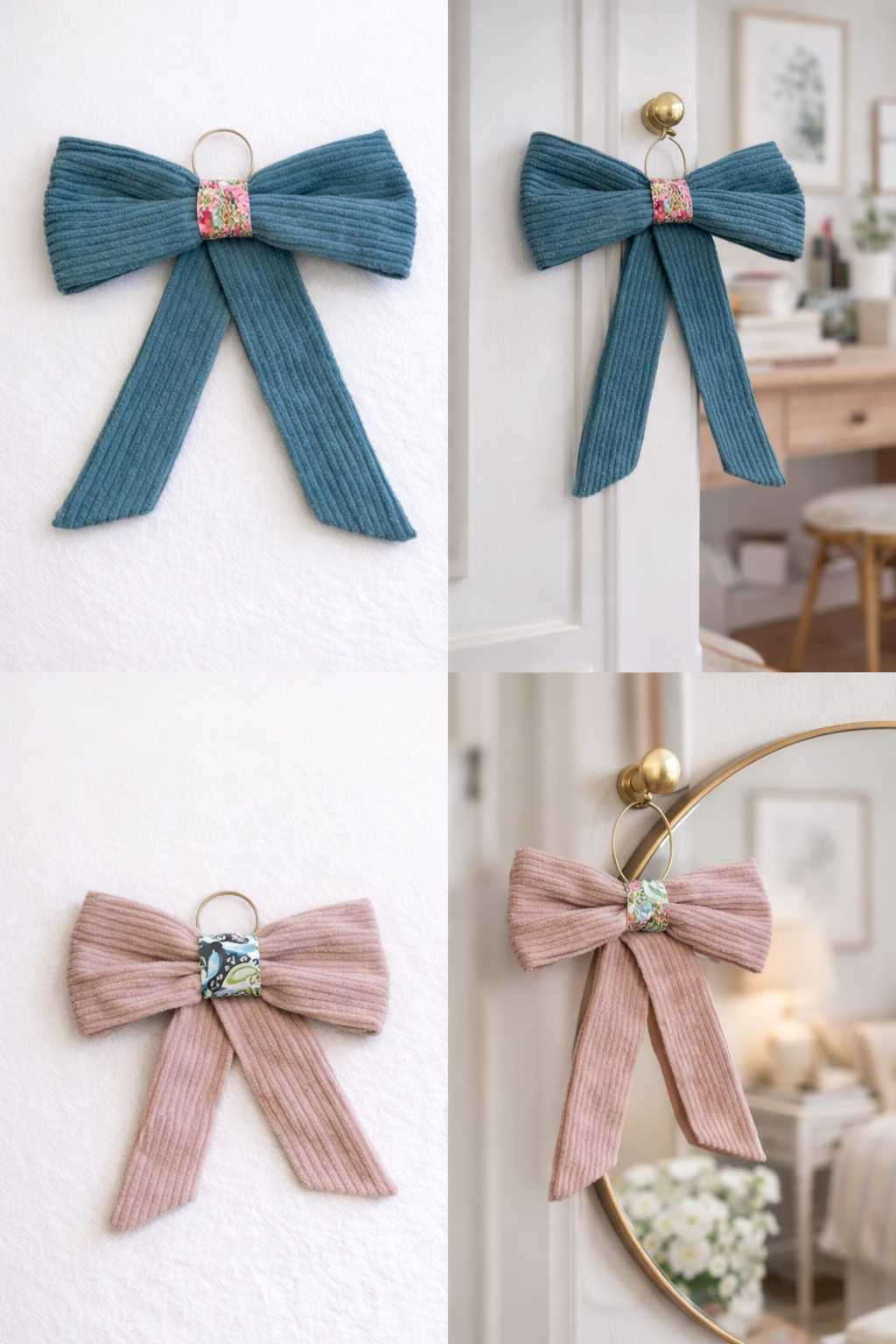 Liberty Fabric Bow Wall Decor