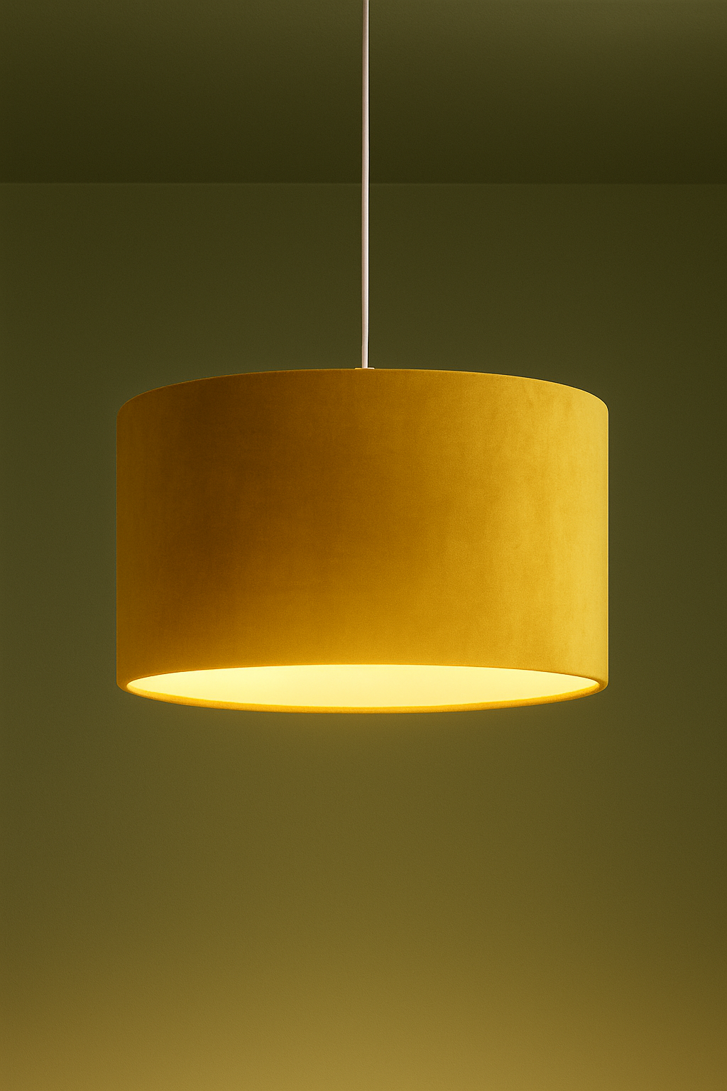 Velvet lampshades.