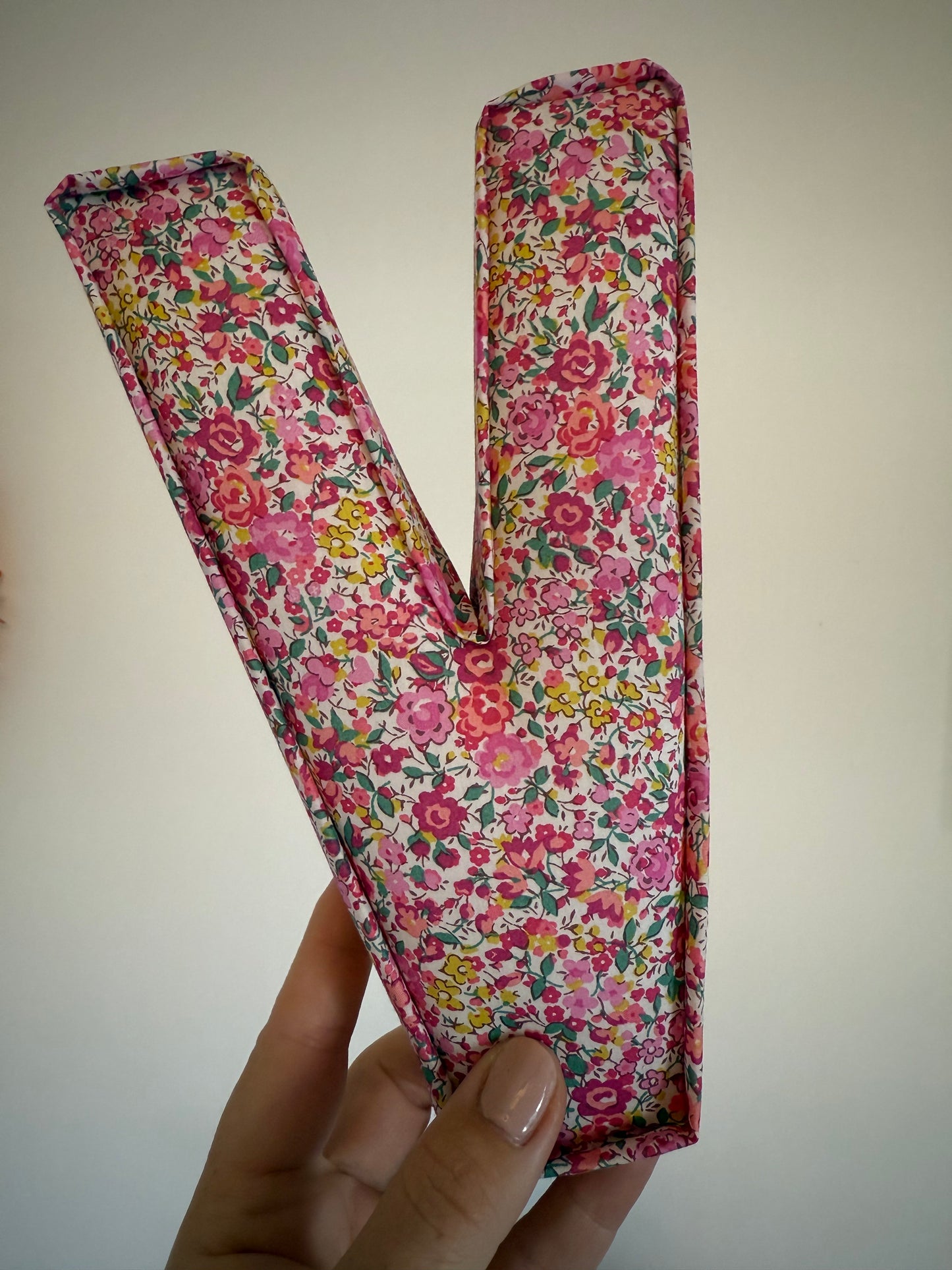 Liberty London fabric personalised letter