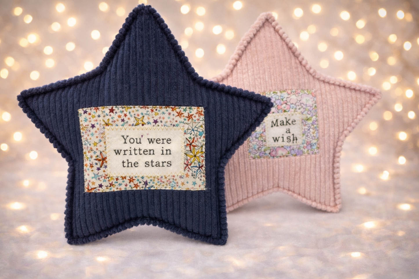 personalised fabric stars