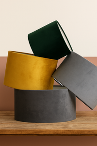 Velvet lampshades.