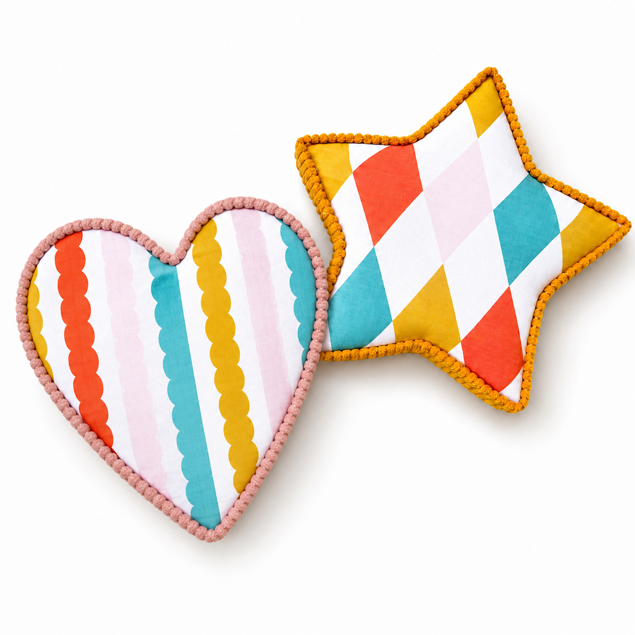 Fabric Heart and Stars