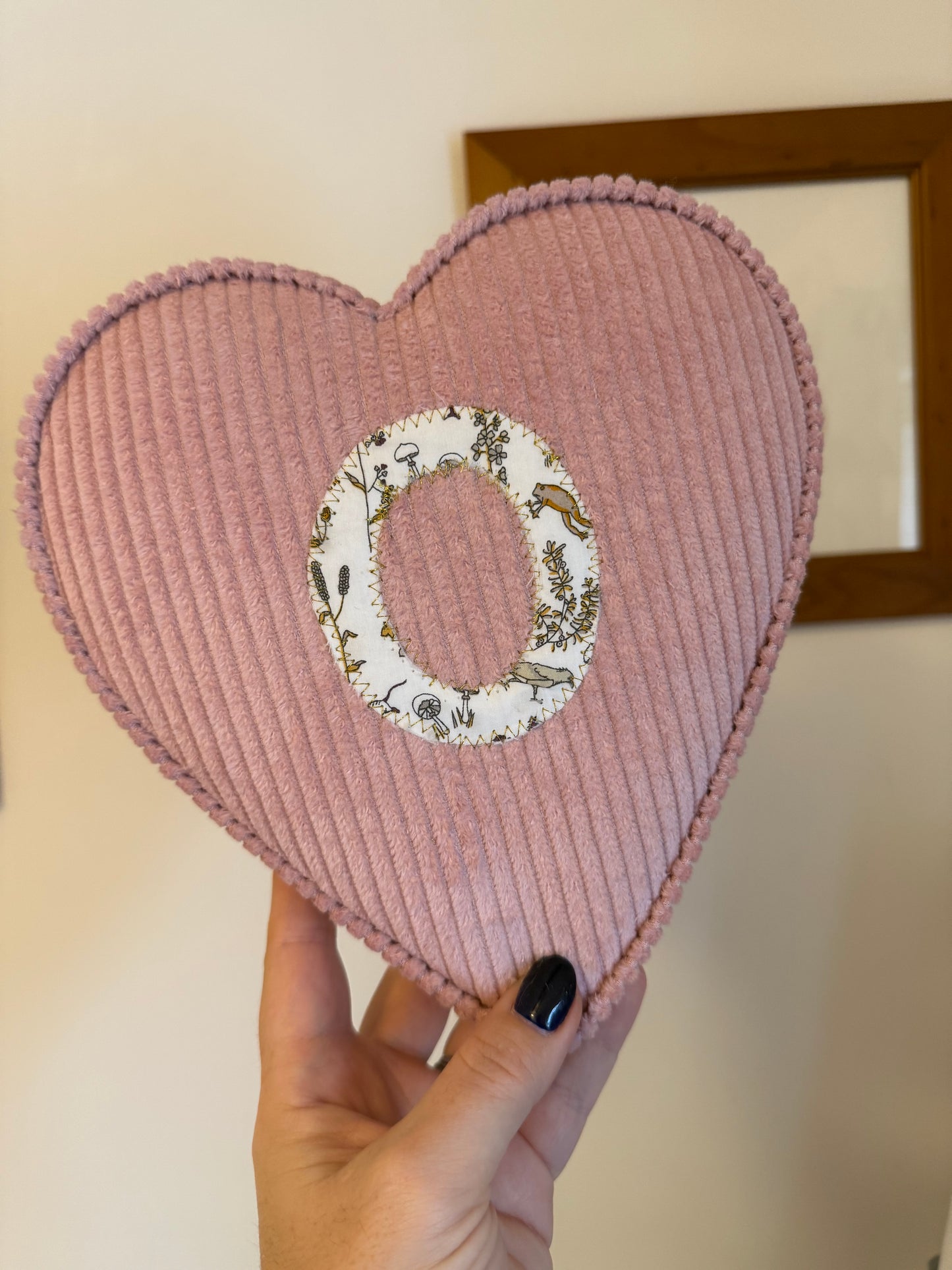personalised Liberty London initial fabric hearts