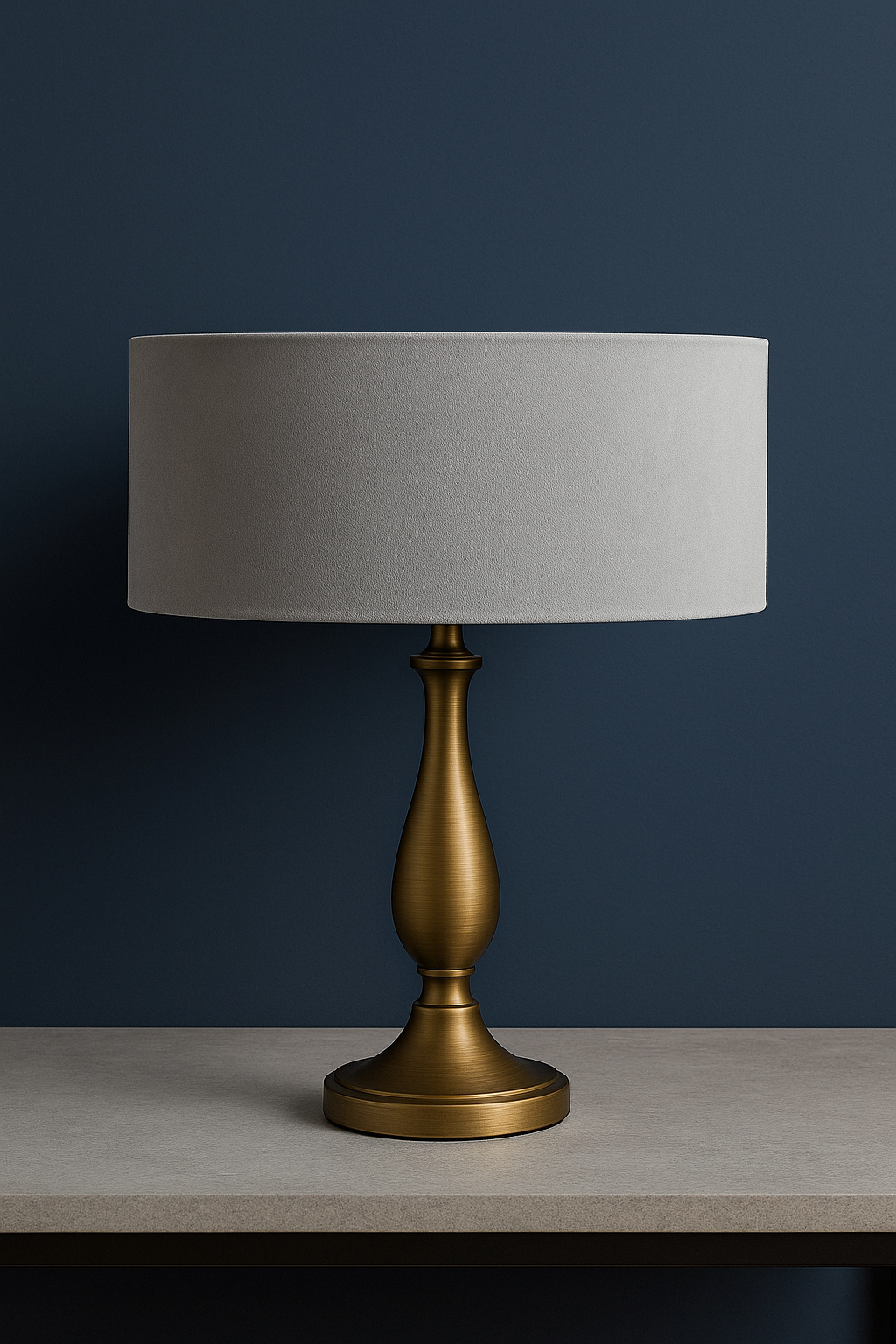 Velvet lampshades.
