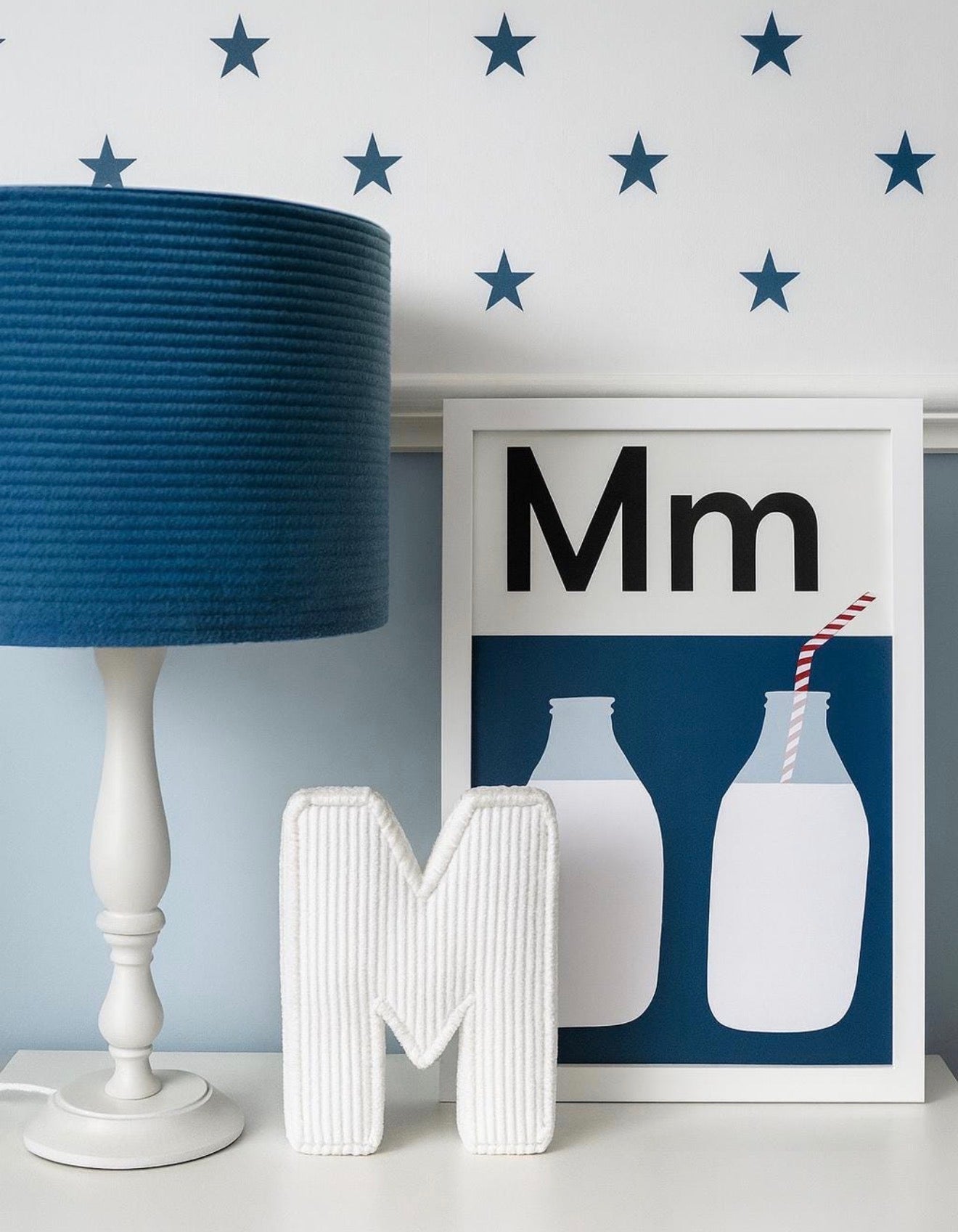 Corduroy lampshades.
