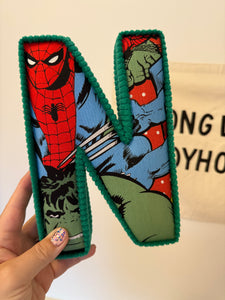 Marvel fabric letters nursery wall art
