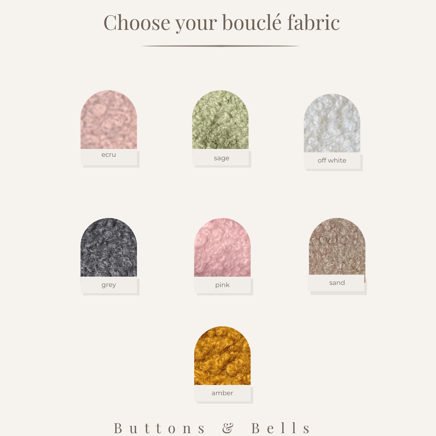 Bouclé lampshades.