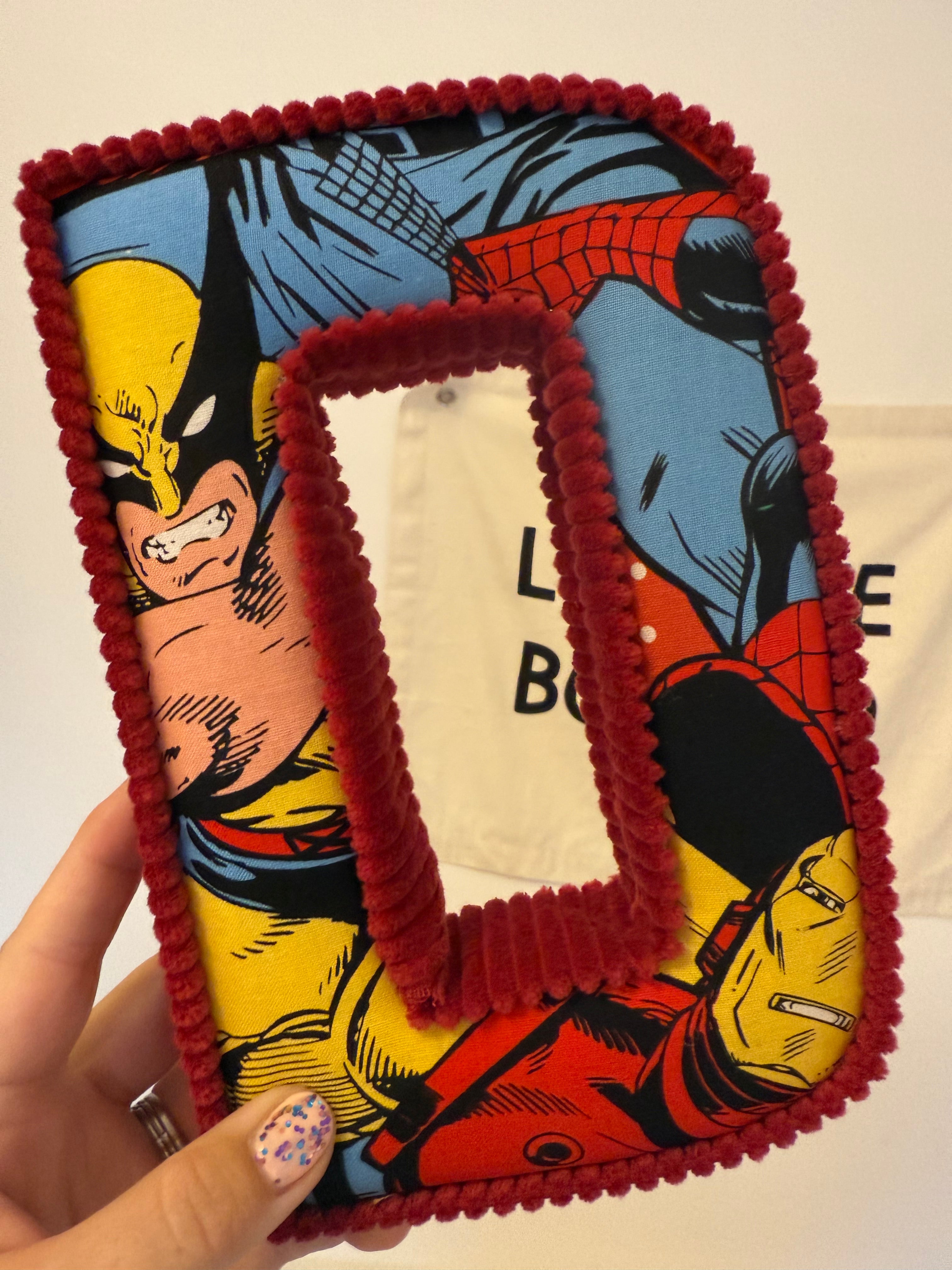 Marvel fabric letters nursery wall art