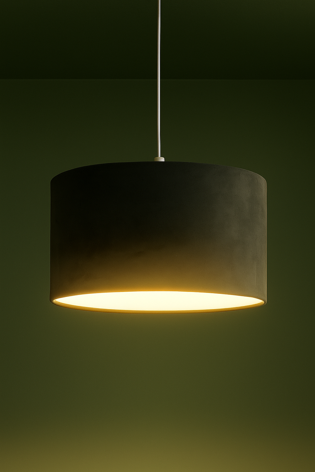 Velvet lampshades.