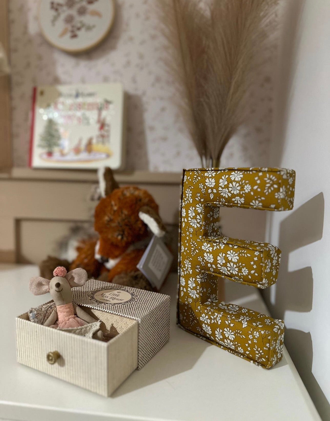 Liberty London fabric personalised letter