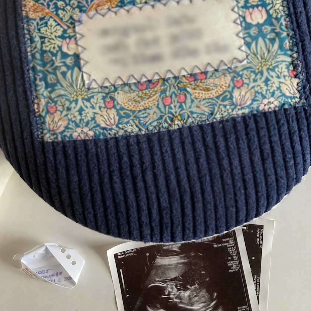Memory box,  Liberty London fabric nursery storage