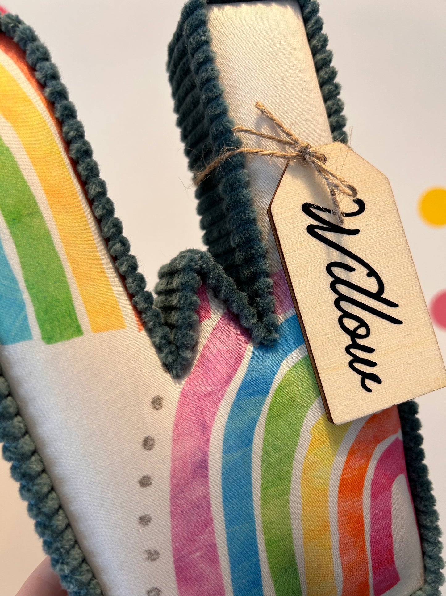 Rainbow cotton cord mix letters