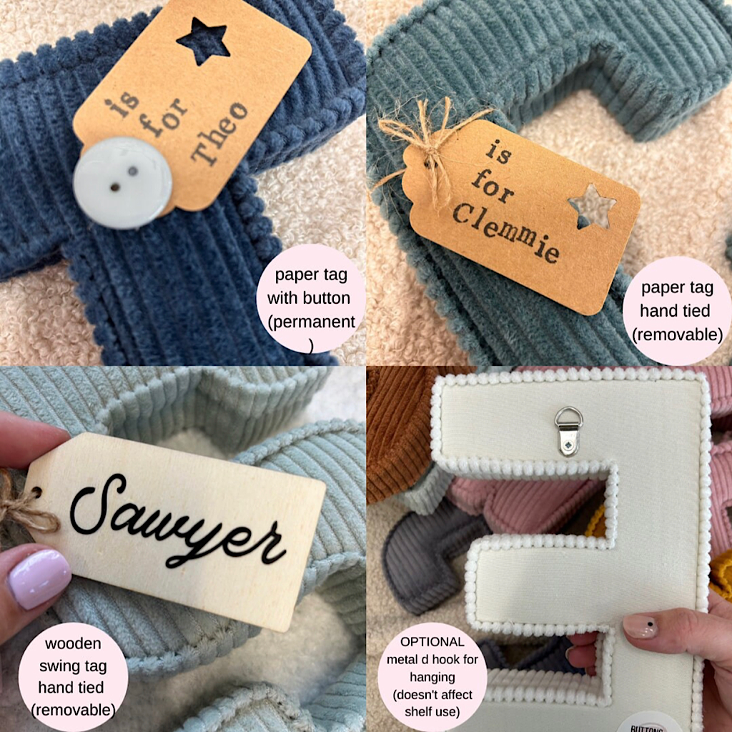 Rainbow cotton cord mix letters