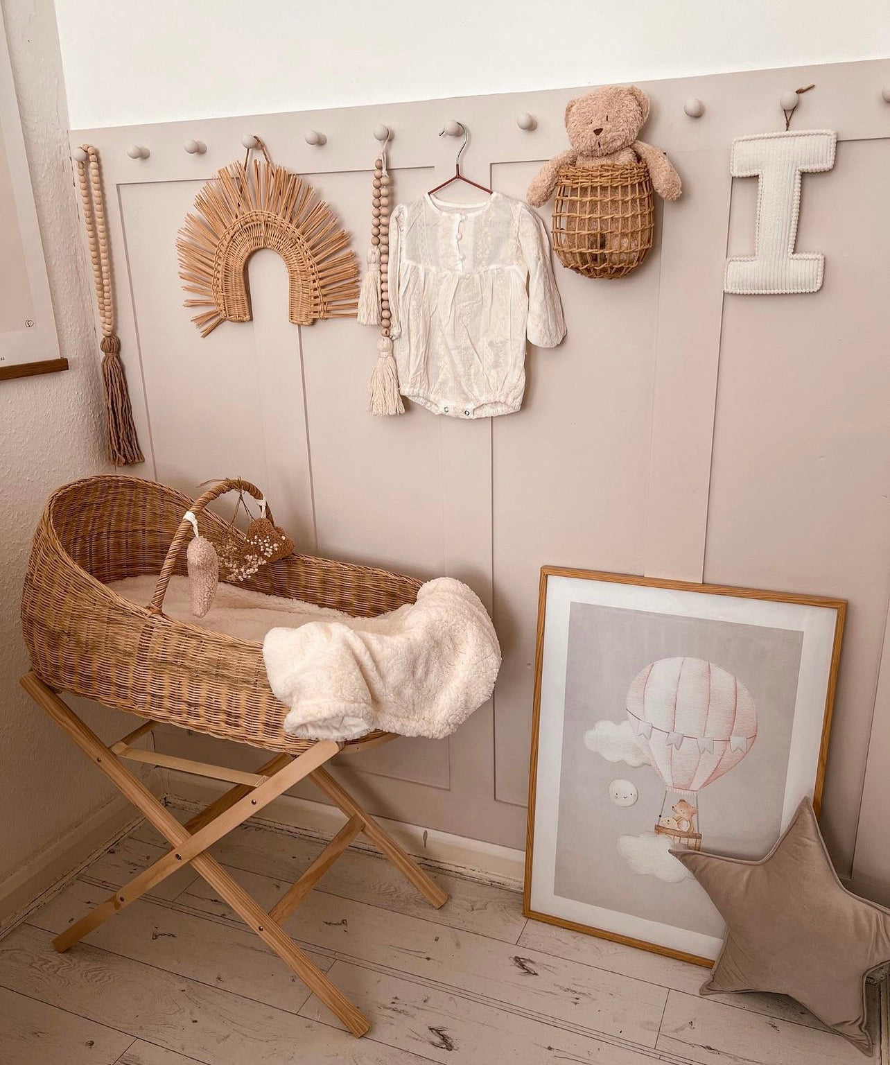 Corduroy fabric letter