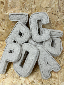 Bouclé fabric letter