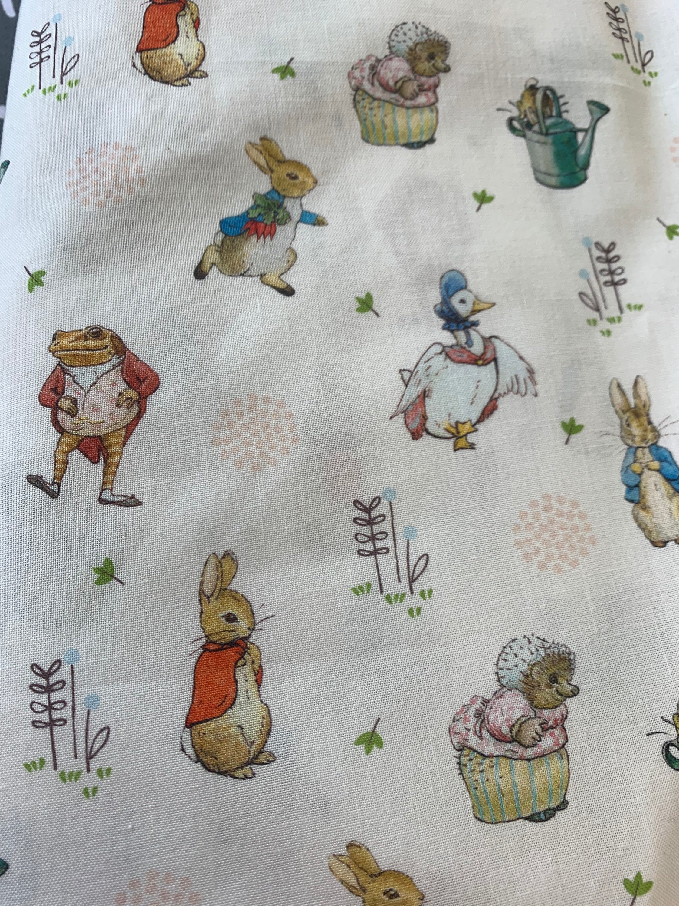 Personalised Beatrix Potter name wall art fabric letters