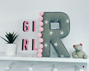 Star fabric letter