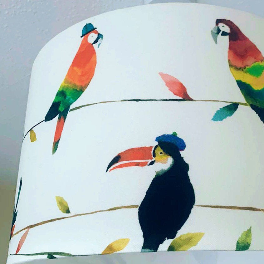 Jungle birds lampshades
