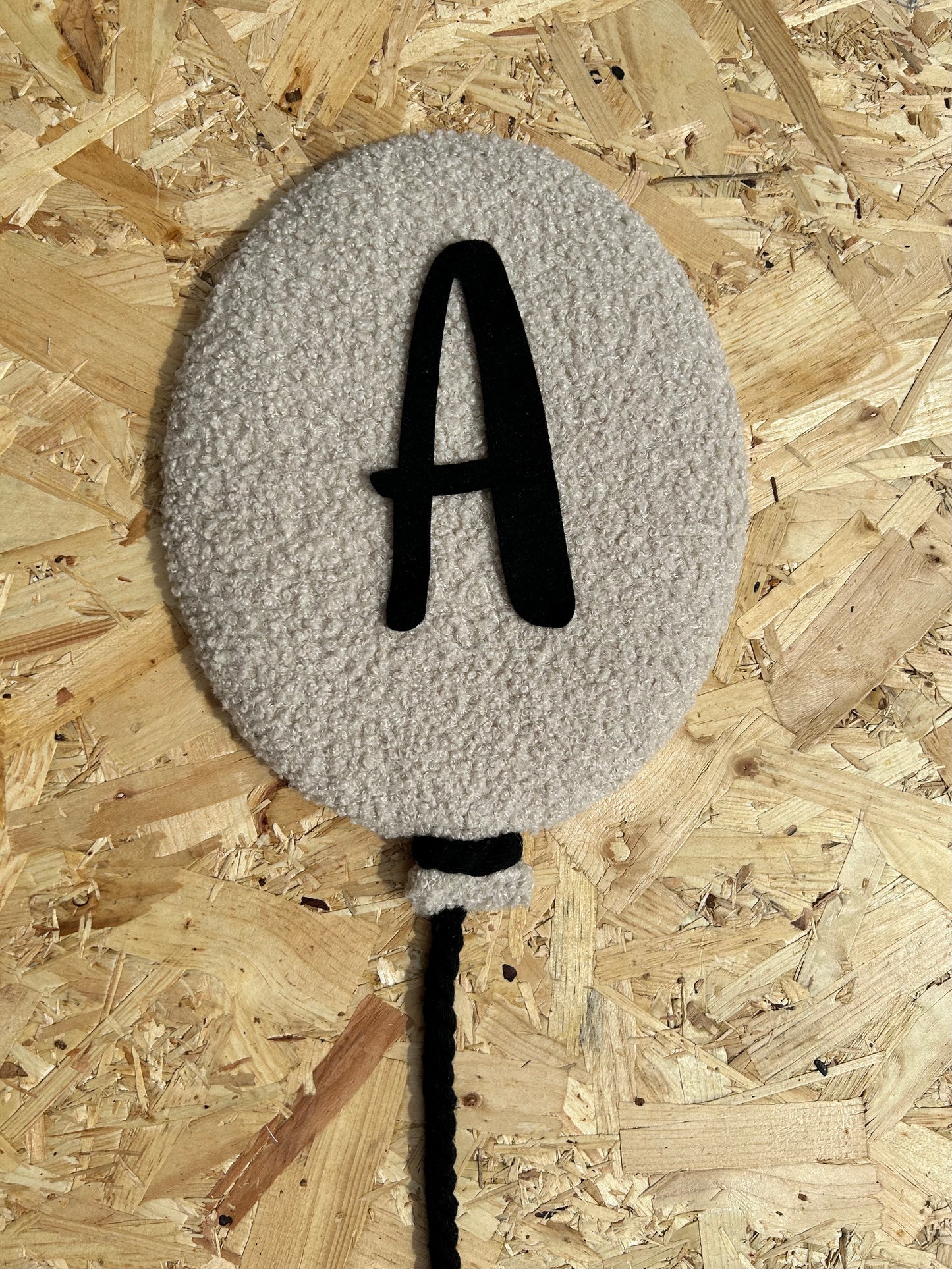 personalised boucle fabric balloons