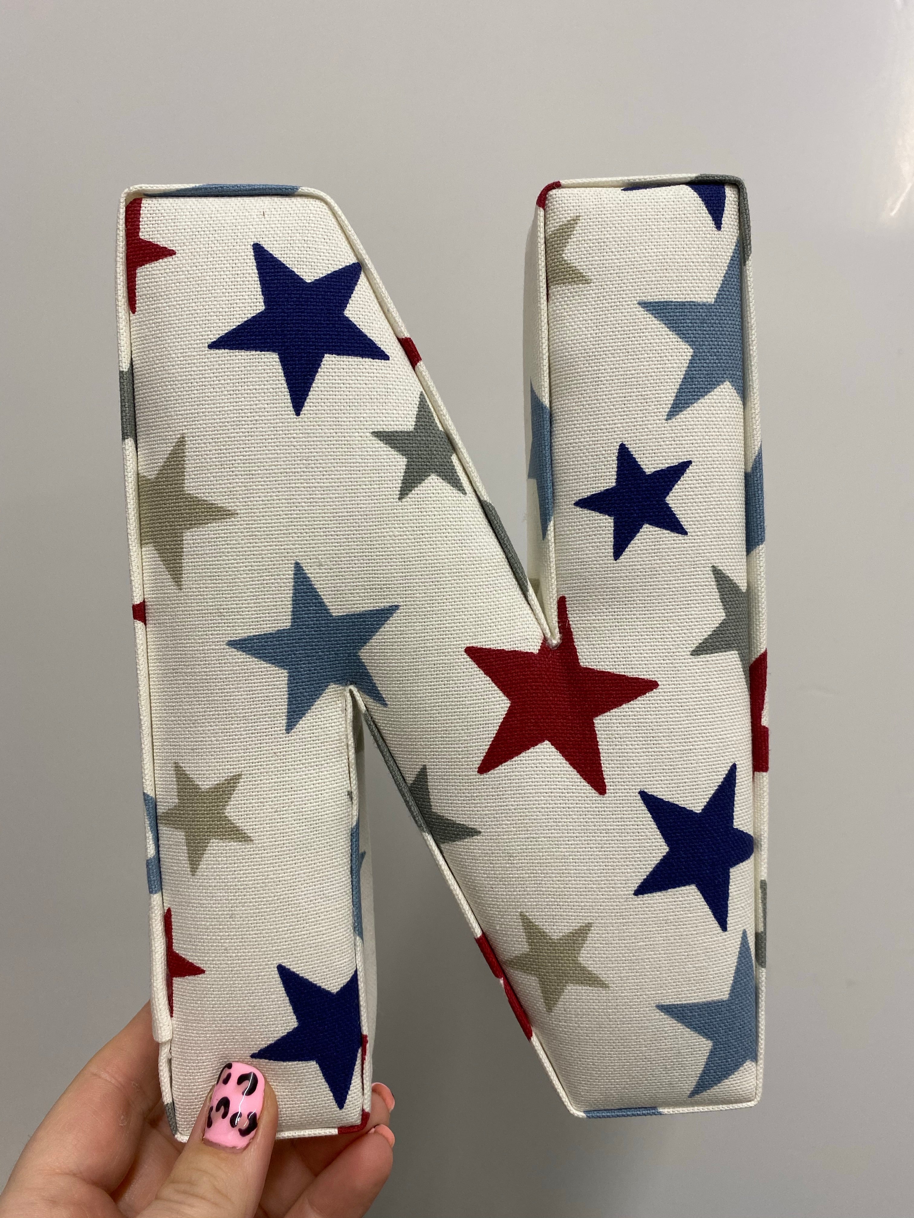 Star fabric letter