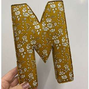 Liberty London fabric personalised letter