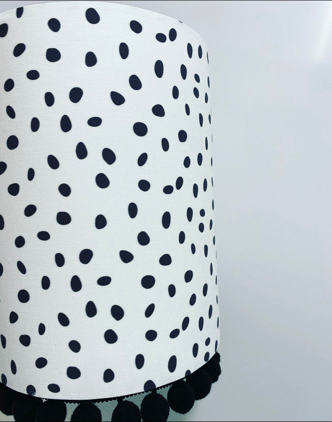 Dalmatian Pompom lampshade