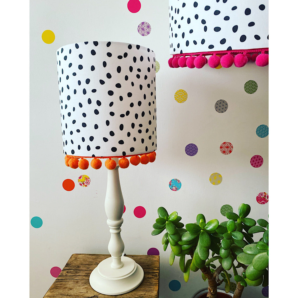 Dalmatian Pompom lampshade