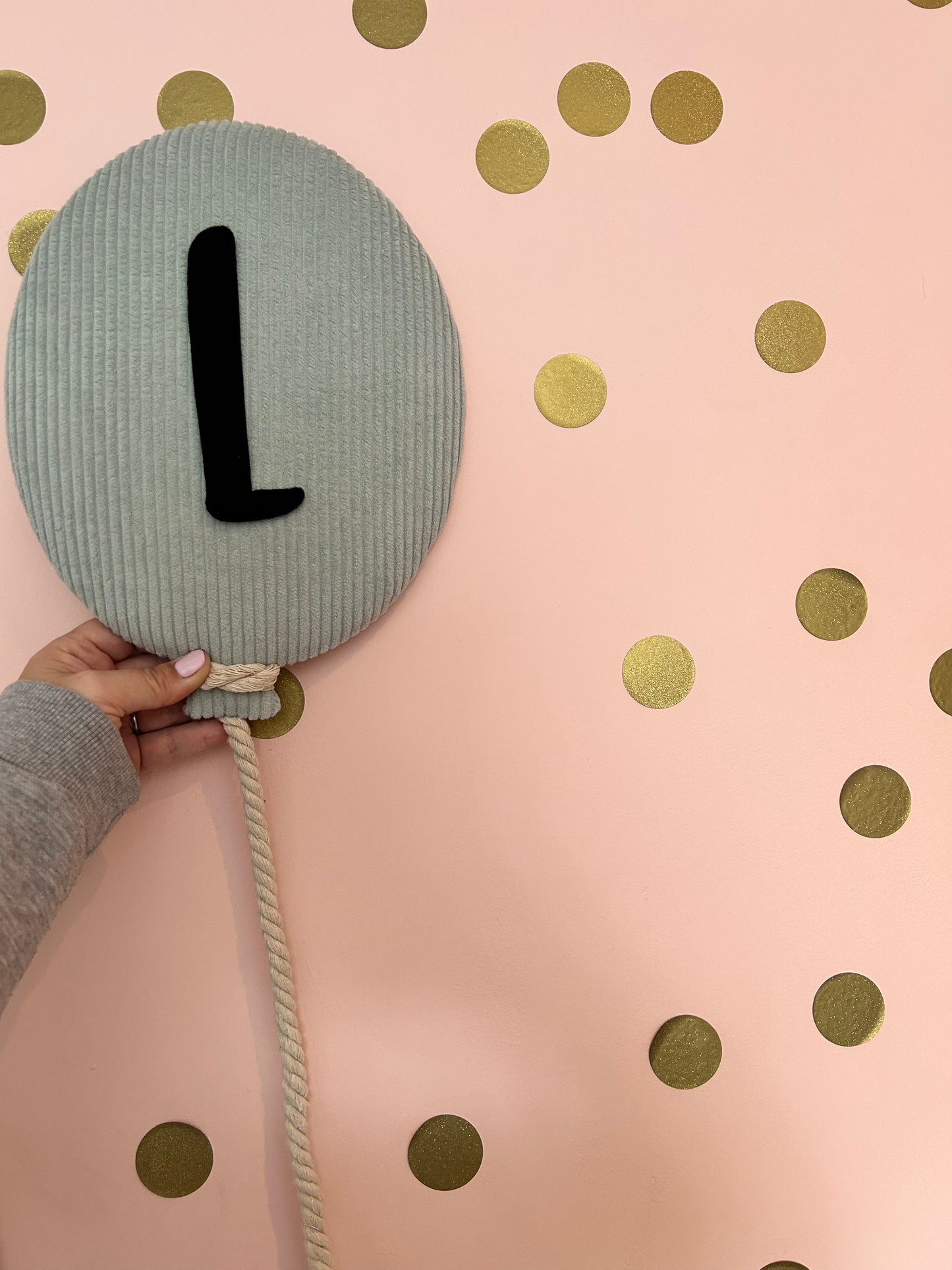 personalised corduroy fabric balloons