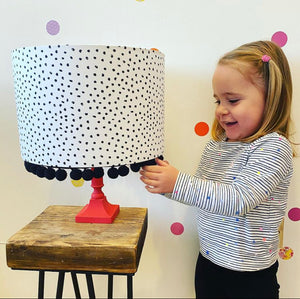 Dalmatian Pompom lampshade