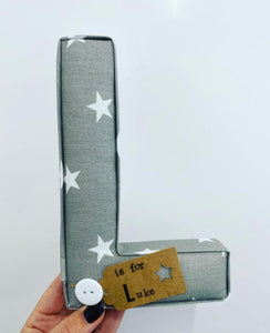 Star fabric letter