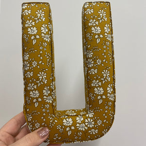 Liberty London fabric personalised letter