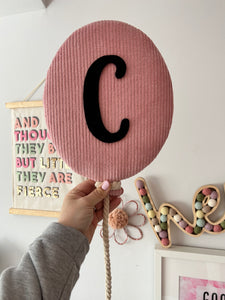 personalised corduroy fabric balloons