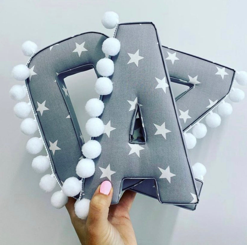 Star fabric letter