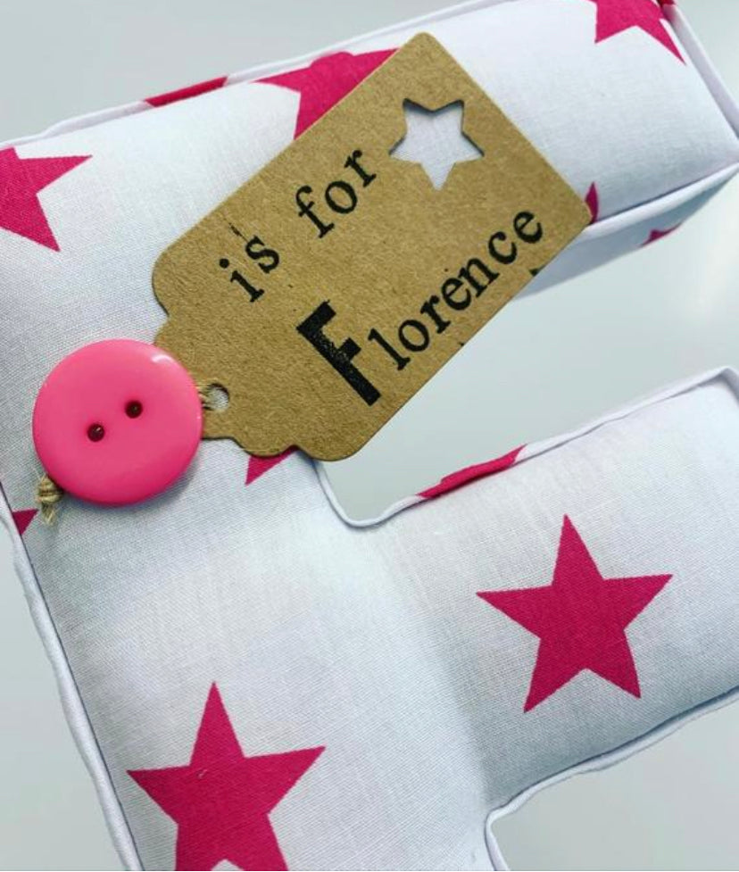 Star fabric letter