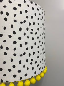 Dalmatian Pompom lampshade