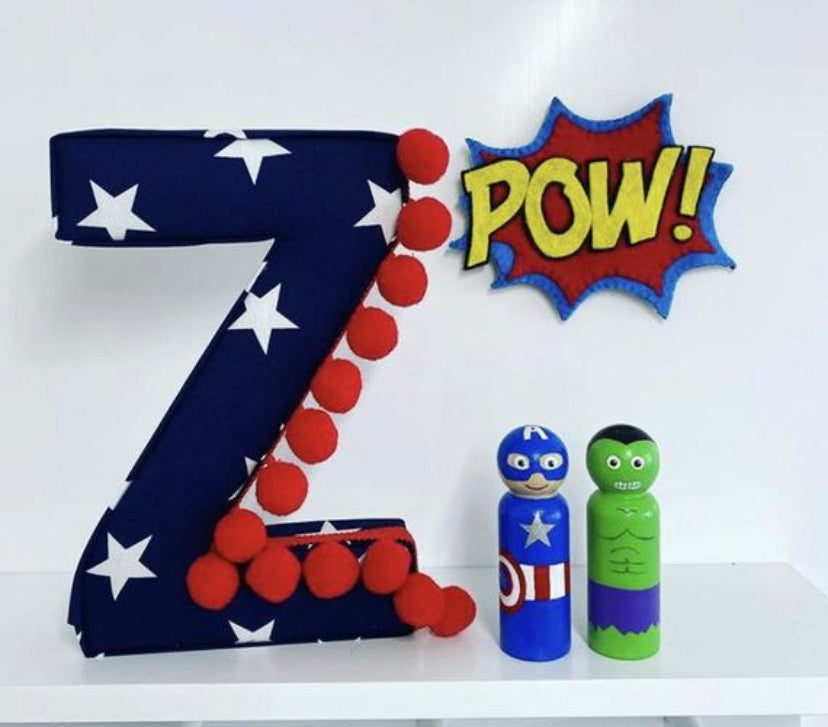 Star fabric letter